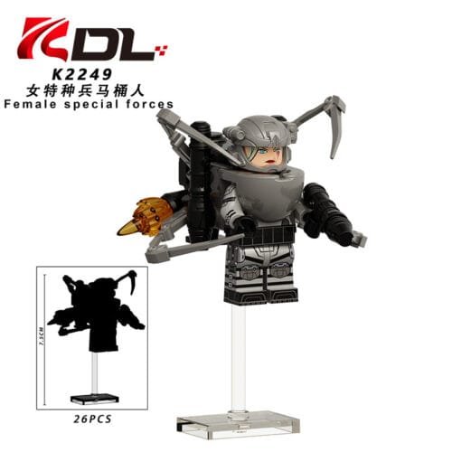 Skibidi Toilet Female Special Forces Minifigures K2249
