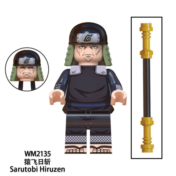 Anime Naruto Shippuden Hiruzen Sarutobi (Battle Suit) Minifigures WM2135