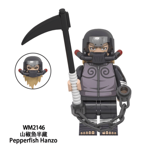 Anime Naruto Shippuden Pepperfish Hanzo Minifigures WM2146