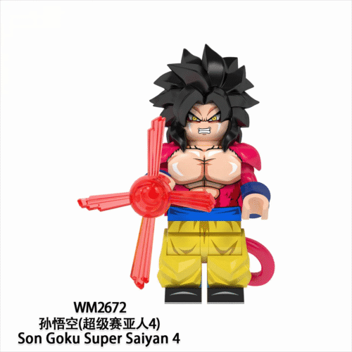 Anime Dragon Ball Z Goku (Super Saiyan 4) Minifigures WM2672
