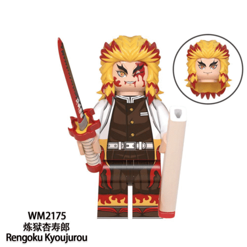 Anime Demon Slayer Kyojuro Rengoku Minifigures WM2175