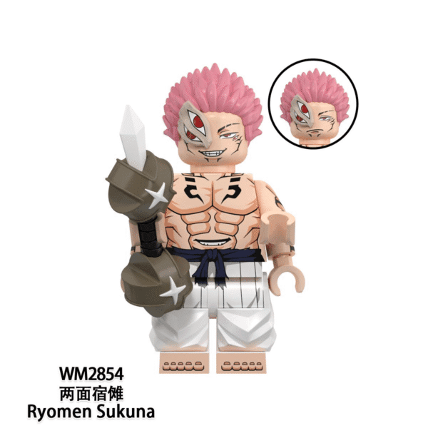 Anime Jujutsu Kaisen Ryomen Sukuna Minifigures WM2854