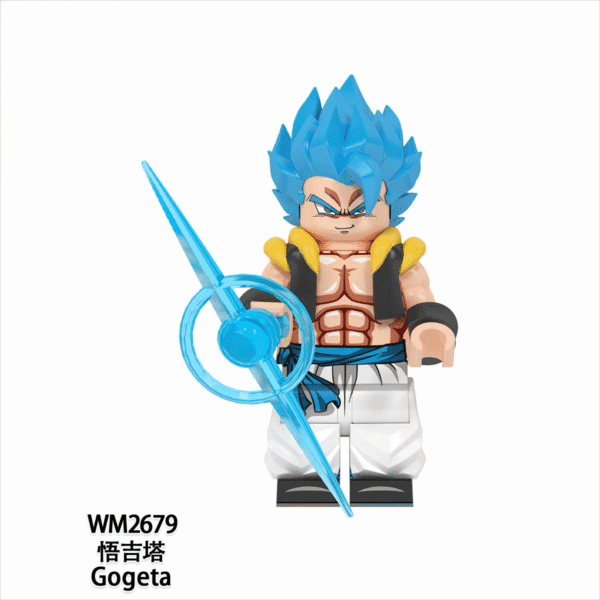 Anime Dragon Ball Z SSJ Blue Gogeta Minifigures WM2679
