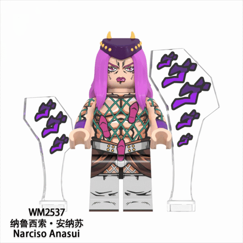 Anime JoJo??s Bizarre Adventure Narciso Anasui Minifigures WM2537