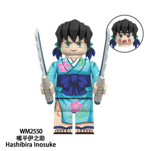 Anime Demon Slayer Inosuke Hashibira Minifigures WM2550
