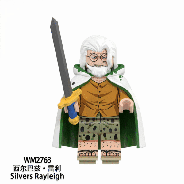 Anime One Piece Silvers Rayleigh Minifigures WM2763