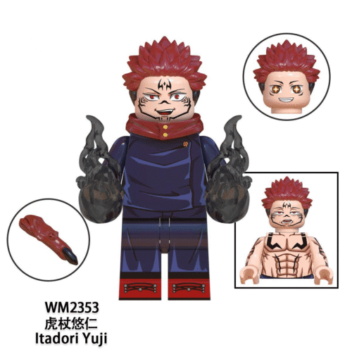 Anime Jujutsu Kaisen Itadori Yuji Minifigures WM2353
