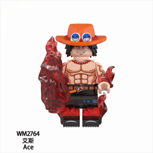 Anime One Piece Portgas D. Ace Minifigures WM2764