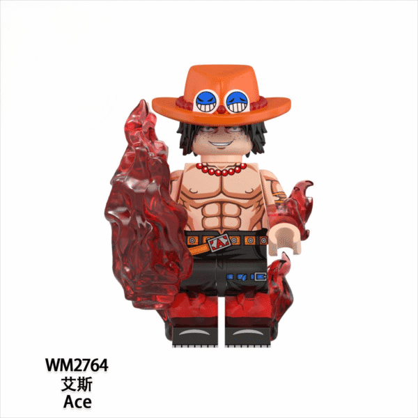 Anime One Piece Portgas D. Ace Minifigures WM2764