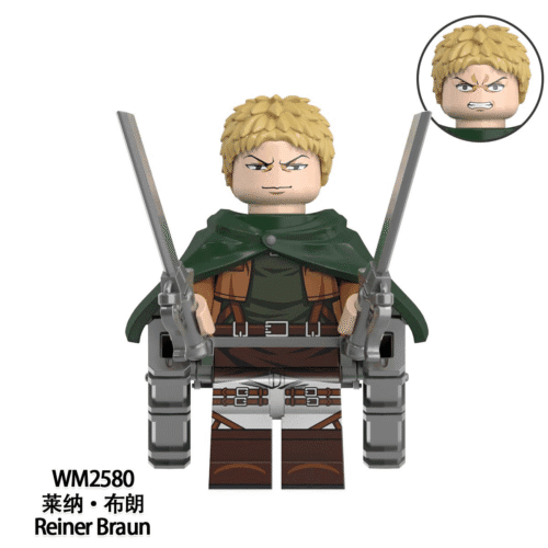 Anime Attack on Titan Reiner Braun Minifigures WM2580
