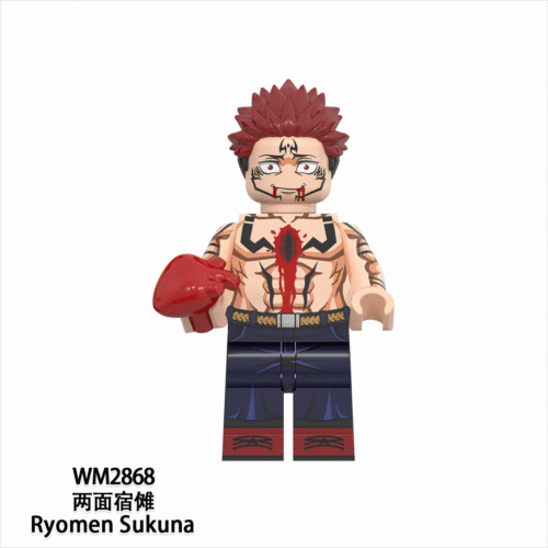 Anime Jujutsu Kaisen Ryomen Sukuna Minifigures WM2868