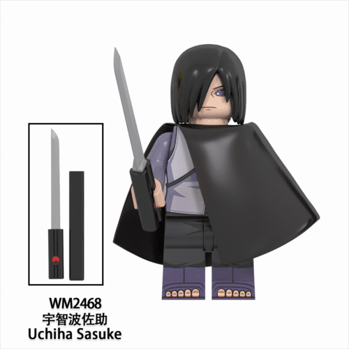 Anime Naruto Shippuden Uchiha Sasuke Minifigures WM2468