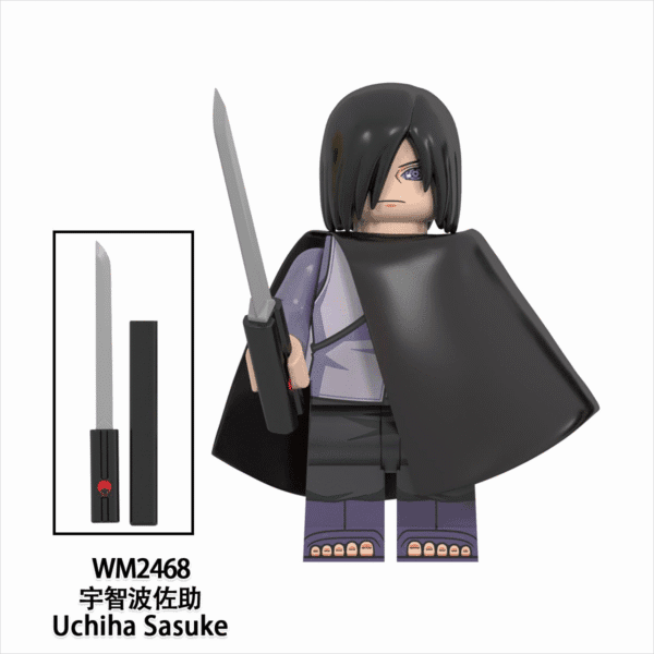 Anime Naruto Shippuden Uchiha Sasuke Minifigures WM2468