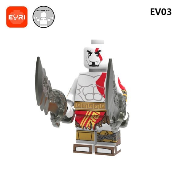 Games God Of War Kratos Blades of Chaos Minifigures EV03
