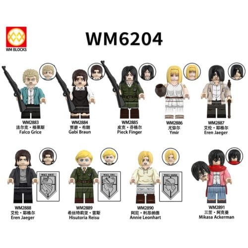 Anime Attack on Titan Minifigures WM6204