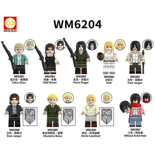 Anime Attack on Titan Minifigures WM6204