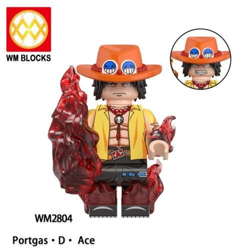 Anime ONE PIECE Portgas.D.Ace Minifigures WM2804