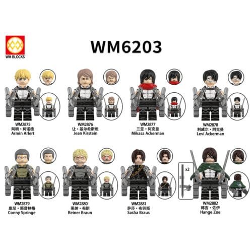 Anime Attack on Titan Minifigures WM6203