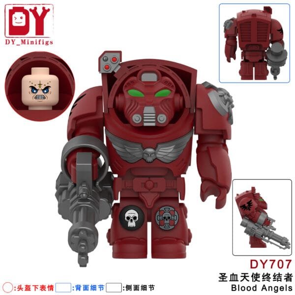 Warhammer 40,000 Blood Angels Terminators Minifigures DY707