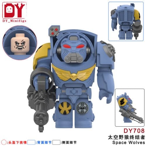 Warhammer 40,000 Space Wolves Terminators Minifigures DY708