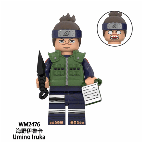 Anime Naruto Shippuden Umino Iruka Minifigures WM2476