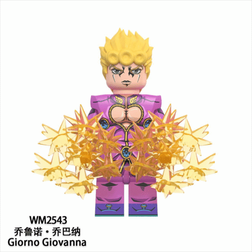 Anime JoJo??s Bizarre Adventure Giorno Giovanna Minifigures WM2543