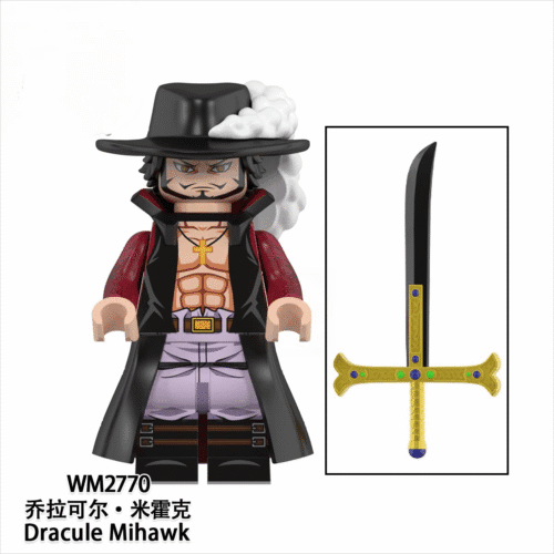 Anime One Piece Dracule Mihawk Minifigures WM2770