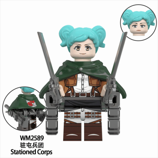 Anime Attack on Titan Stationed Corps Minifigures WM2589