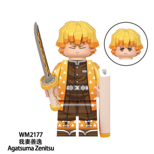Anime Demon Slayer Zenitsu Agatsuma Minifigures WM2177
