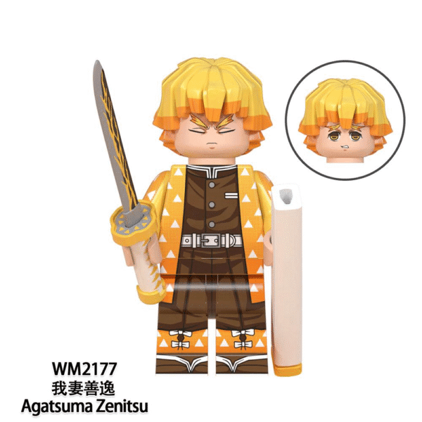 Anime Demon Slayer Zenitsu Agatsuma Minifigures WM2177