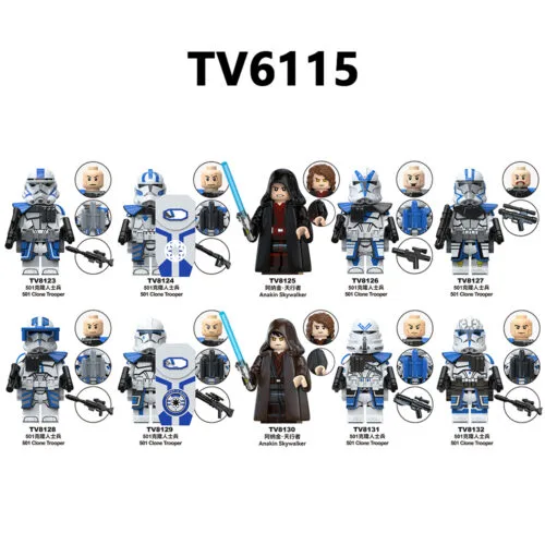 Star Wars 501 Clone Trooper Minifigures TV6115