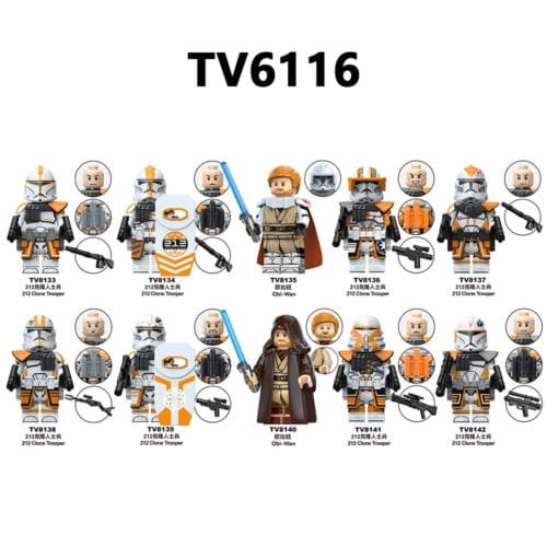 Star Wars 212 Clone Trooper Minifigures TV6116