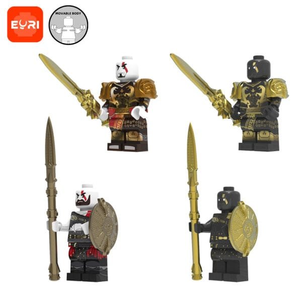 Games God Of War Kratos Blade of Olympus Draupnir Spear Minifigures FT16-19