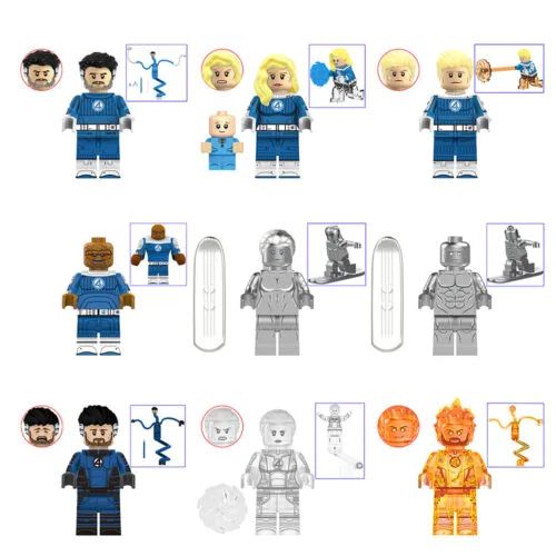 Marvel Fantastic Four Minifigures AF333-341