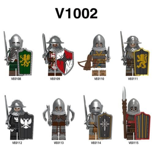 Medieval Soldier Knight Minifigures V1002