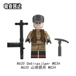 German Military Gebirgsjäger MG34 Minifigures N635