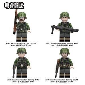 German World War II Rauchtarnmuster Spring Minifigures N696-699