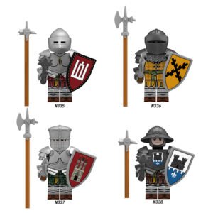 Medieval Soldier Knight Minifigures N335-338