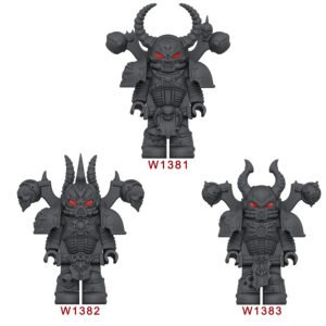 Warhammer 40,000 Chaos Space Marines Minifigures W1381-1383
